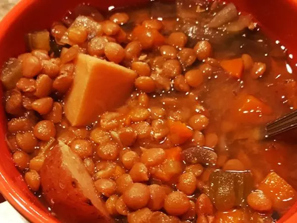 Crockpot lentil soup recipe