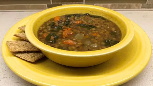 Vegetable lentil soup