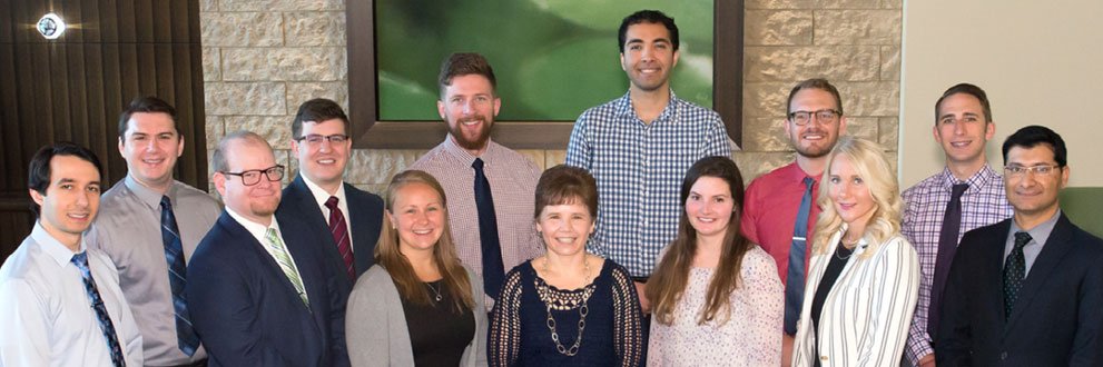 transitional year residents with program leaders