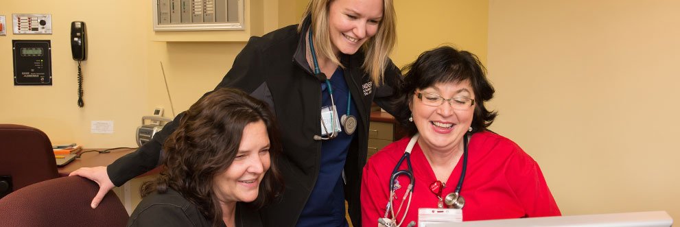 Part of the medical team at Gundersen Moundview