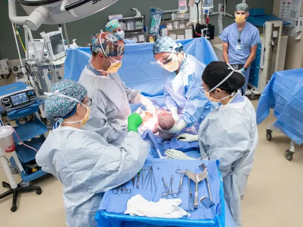 Dr. Stephens in c-section