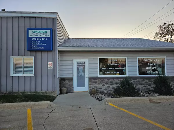 Gundersen Palmer Lutheran Home Medical Supply building in Oelwein, Iowa.