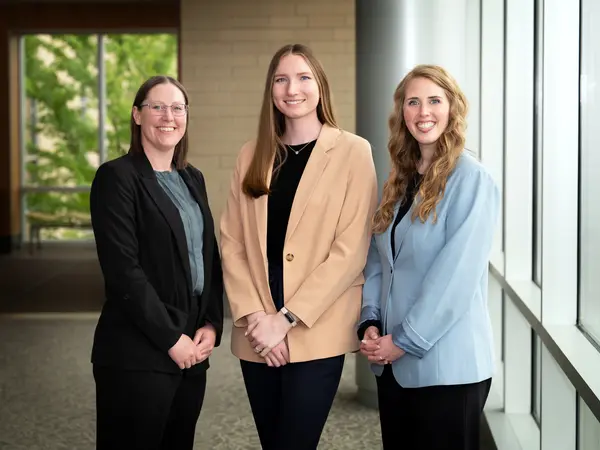 Optometry residents, Dr. Reierson, Karena Malluege, Rachel Mckuras, ODs