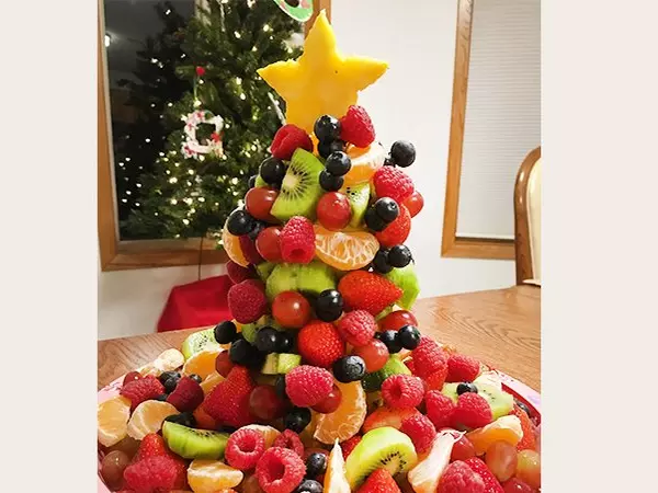 Christmas tree fruit centerpiece recipe