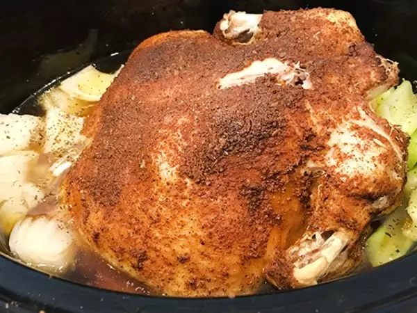 crockpot rotisserie chicken recipe