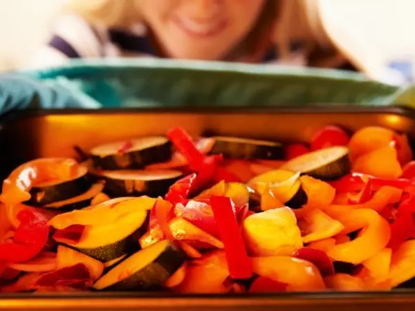 cooking roasted vegetables