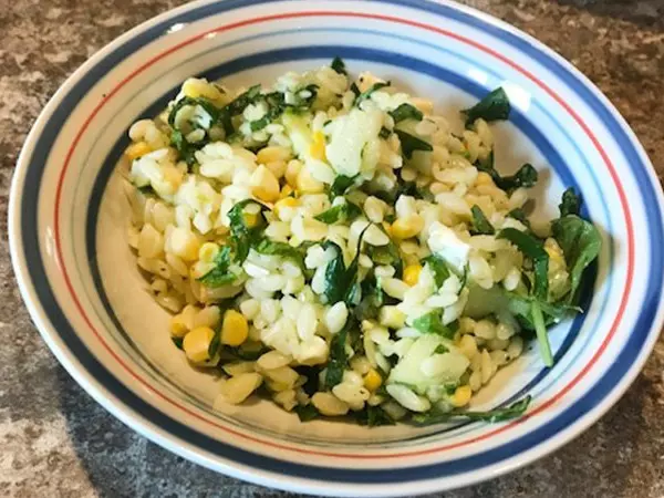 lemon orzo summer salad recipe