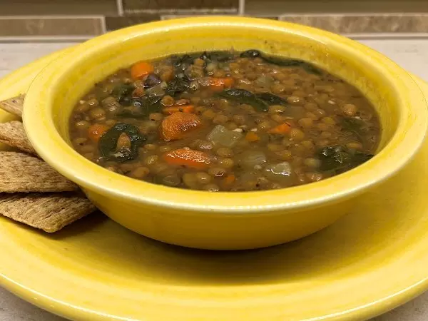 Vegetable lentil soup