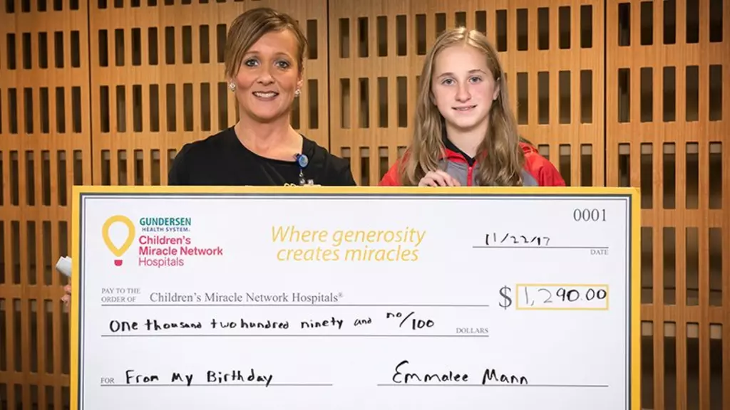 Emmalee Mann donates birthday money