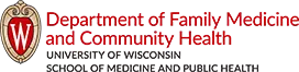 University of Wisconsin Madison Department of Family Medicine and Community Health logo.