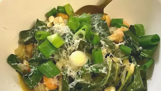 chickpea and orzo stew with collard greens soup recipe