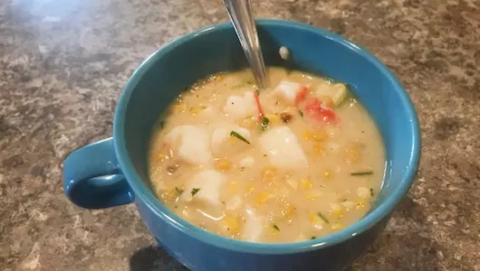 corn and crab chowder recipe