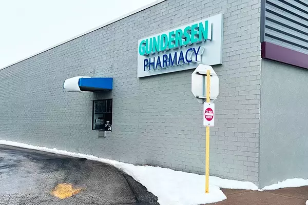 Gundersen Pharmacy Drive Thru in Onalaska at Sand Lake Road.